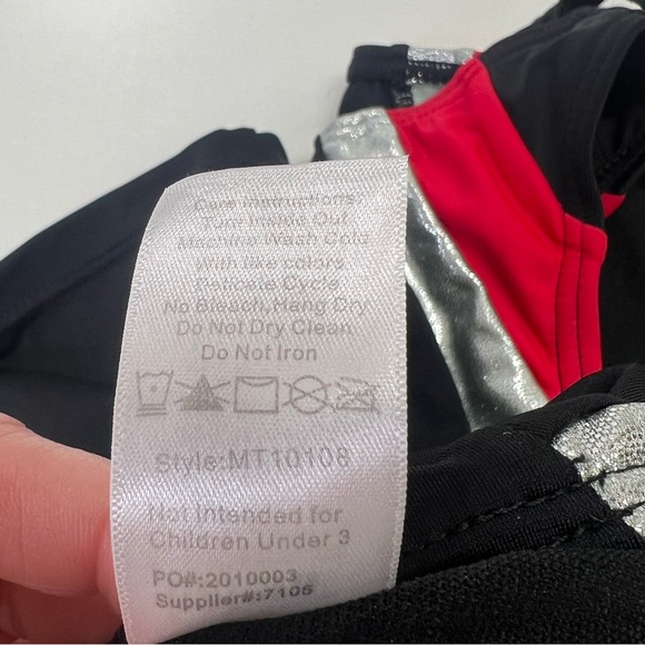 Weissman Balera Performance Spirit Racerback Top Red Black Dance Cheer NEW - Picture 6 of 8